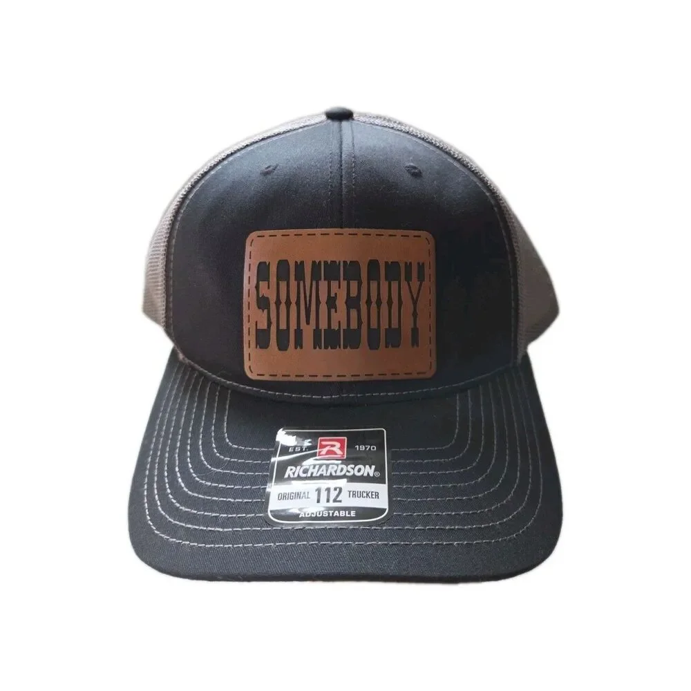 NEW Richardson 112 Trucker Hat Somebody Brown Black Mesh Snapback Adjustable Cap